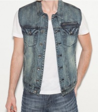 G by GUESS Station Denim Vest