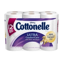 Cottonelle Ultra Comfort Care Toilet Paper, Big Roll (12 Rolls)