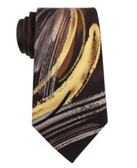 An inspired take from south of the border. This Jerry Garcia tie adds an artistic note to your dress wardrobe.