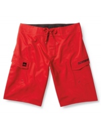Bold and bright, these swim trunks from Quiksilver are your new beach boardshorts. Bold and bright, these swim trunks from Quiksilver are your new beach boardshorts.