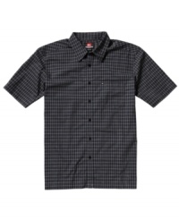 Get your weekend style all set with this plaid shirt from Quiksilver. Get your weekend style all set with this plaid shirt from Quiksilver.