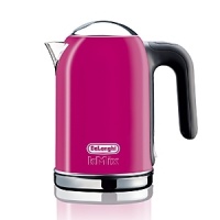 The kettle gets a dramatic makeover in Delonghi's new kMix collection. Chic, stylish and utterly fresh, this fun little number is offered in 8 brilliant shades, making a bold addition to your kitchen counter. The kettle gets a dramatic makeover in Delonghi's new kMix collection. Chic, stylish and utterly fresh, this fun little number is offered in 8 brilliant shades, making a bold addition to your kitchen counter.