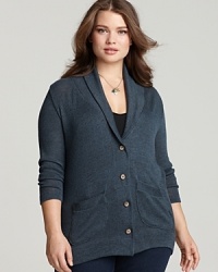 JET by John Eshaya Plus Size Fisherman Cardigan JET by John Eshaya Plus Size Fisherman Cardigan