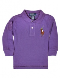 Ralph Lauren Baby Boy's Multicolor Big Pony Polo (18 Month, Juneberry Purple)