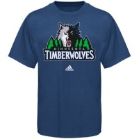 adidas Minnesota Timberwolves Blue Primary Logo T-shirt adidas Minnesota Timberwolves Blue Primary Logo T-shirt