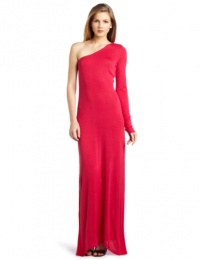 BCBGMAXAZRIA Women's Anadia One Shoulder Gown, Azalea, Medium BCBGMAXAZRIA Women's Anadia One Shoulder Gown, Azalea, Medium