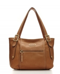 Classic chic is a hot trend this season. With clean lines and subtle details, this supersoft leather tote shows what's so great about it: an understated elegance that's easy to coordinate with so many looks. Classic chic is a hot trend this season. With clean lines and subtle details, this supersoft leather tote shows what's so great about it: an understated elegance that's easy to coordinate with so many looks.