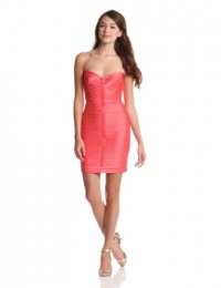BCBGMAXAZRIA Women's Lillie Woven Evening Dress, Coral Reef, 10 BCBGMAXAZRIA Women's Lillie Woven Evening Dress, Coral Reef, 10