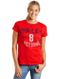 MLB Shane Victorino Philadelphia Phillies Women's Short Sleeve Crew Neck Tee MLB Shane Victorino Philadelphia Phillies Women's Short Sleeve Crew Neck Tee