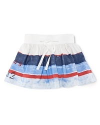 Making a splash in bold sailor-inspired stripes, this breezy, flared skirt in soft cotton jersey channels sweet nautical style. Soft pleats at the waistband create graceful movement and a flared silhouette. Making a splash in bold sailor-inspired stripes, this breezy, flared skirt in soft cotton jersey channels sweet nautical style. Soft pleats at the waistband create graceful movement and a flared silhouette.