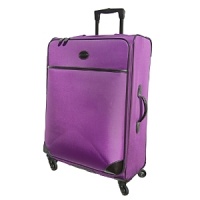 Embark in style with this chic cosmopolitan spinner, rendered in vibrant color. Perfect for weekend trips, or combine it with other pieces from the collection for your longer excursions. Embark in style with this chic cosmopolitan spinner, rendered in vibrant color. Perfect for weekend trips, or combine it with other pieces from the collection for your longer excursions.