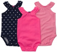 Carters 3−pk. Flamingo Collection Bodysuit Set Carters 3−pk. Flamingo Collection Bodysuit Set