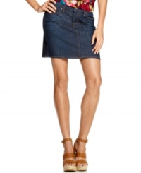 A classic denim skirt in a versatile dark wash is essential for spring -- try this one from Lucky Brand Jeans! A classic denim skirt in a versatile dark wash is essential for spring -- try this one from Lucky Brand Jeans!