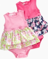 Keep your little blossoming beauty cool and comfortable in this adorably floral sundress from Kids Headquarters. Keep your little blossoming beauty cool and comfortable in this adorably floral sundress from Kids Headquarters.