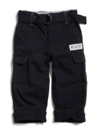 GUESS Kids Boys Toddler Belted Cargo Pant, NAVY (24M) GUESS Kids Boys Toddler Belted Cargo Pant, NAVY (24M)