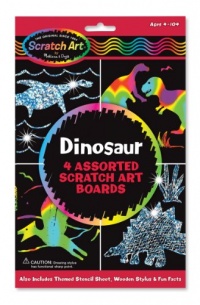 Melissa & Doug Dinosaur Scratch Art Boards Melissa & Doug Dinosaur Scratch Art Boards
