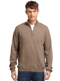 THE LOOKLuxe 2-ply cashmere from expertly maintained inner Mongolian cashmere goatsFeatures long, fine, smooth fibers top-dyed for maximum color saturationRibbed stand collarQuarter-zip closureLong ribbed cuff sleevesRibbed hemTHE MATERIALCashmereCARE & ORIGINDry cleanImportedThis item was originally available for purchase at Saks Fifth Avenue OFF 5TH stores. THE LOOKLuxe 2-ply cashmere from expertly maintained inner Mongolian cashmere goatsFeatures long, fine, smooth fibers top-dyed for maximum color saturationRibbed stand collarQuarter-zip closureLong ribbed cuff sleevesRibbed hemTHE MATERIALCashmereCARE & ORIGINDry cleanImportedThis item was originally available for purchase at Saks Fifth Avenue OFF 5TH stores.