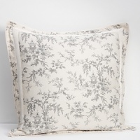 Graceful florals, jacquards and delicate embroidery in a romantic palette of soft silver, cream and blush are layered with a romantic chinoiserie duvet - backed with timeless houndstooth - for an elegant, unexpected twist. Graceful florals, jacquards and delicate embroidery in a romantic palette of soft silver, cream and blush are layered with a romantic chinoiserie duvet - backed with timeless houndstooth - for an elegant, unexpected twist.
