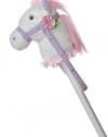 Aurora Plush 37 White Fantasy Stick Pony with Sound