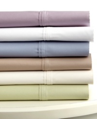 Refresh your bed in dreamy hues and texture with this comprehensive sheet set. Features a double pleated hem and pure 400-thread count cotton with a wrinkle free treatment for easy care. Comes with four pillowcases as an added benefit. Refresh your bed in dreamy hues and texture with this comprehensive sheet set. Features a double pleated hem and pure 400-thread count cotton with a wrinkle free treatment for easy care. Comes with four pillowcases as an added benefit.