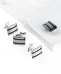 Sharp edges for the sharply dressed man. Complete your look with these Geoffrey Beene cufflinks. Sharp edges for the sharply dressed man. Complete your look with these Geoffrey Beene cufflinks.