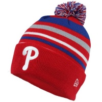 New Era Philadelphia Phillies Stripe Out Long Knit Hat - Red/Royal Blue New Era Philadelphia Phillies Stripe Out Long Knit Hat - Red/Royal Blue