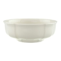 The Villeroy & Boch Manoir dinnerware collection offers mannered elegance with simple modern shapes that respect craft and classic design. With a scalloped edge, this fine bowl brings sophistication to your breakfast fare, adding another dimension to your complete table setting. The Villeroy & Boch Manoir dinnerware collection offers mannered elegance with simple modern shapes that respect craft and classic design. With a scalloped edge, this fine bowl brings sophistication to your breakfast fare, adding another dimension to your complete table setting.