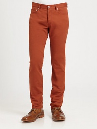 Made from Italian cotton with a touch of stretch, these slim-fit pants are a must-own this season.Button closureZip flyInseam, about 3498% cotton/2% elastaneHand washImported of Italian fabricOUR FIT MODEL RECOMMENDS ordering true size. Made from Italian cotton with a touch of stretch, these slim-fit pants are a must-own this season.Button closureZip flyInseam, about 3498% cotton/2% elastaneHand washImported of Italian fabricOUR FIT MODEL RECOMMENDS ordering true size.