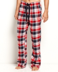 Take your favorite college team to bed with you with these MLB team logo flannel sleepwear pants from College Concepts. Take your favorite college team to bed with you with these MLB team logo flannel sleepwear pants from College Concepts.