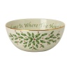 Lenox Holiday Sentiment Bowl, Home is Where the Heart Is