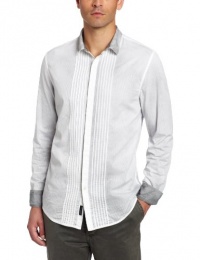 Calvin Klein Jeans Men's Ambit Stripe Spray Tuxedo Long Sleeve Woven Calvin Klein Jeans Men's Ambit Stripe Spray Tuxedo Long Sleeve Woven