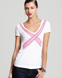 Flaunt your chic style sense while contributing to a worthy cause in this Three Dots tee. For each unit sold, Three Dots will donate $10 to the National Breast Cancer Foundation Inc. Flaunt your chic style sense while contributing to a worthy cause in this Three Dots tee. For each unit sold, Three Dots will donate $10 to the National Breast Cancer Foundation Inc.