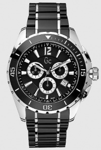 GUESS Gc Swiss Chronograph Sport Class XXL Black Ceramic Mens Watch G76002G2 GUESS Gc Swiss Chronograph Sport Class XXL Black Ceramic Mens Watch G76002G2