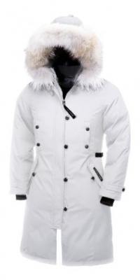 Canada Goose Women's Kensington Parka,White,Medium Canada Goose Women's Kensington Parka,White,Medium