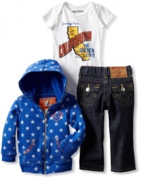 True Religion Baby-Boys Infant Three Piece Gift Box Set, Royal Blue, 12-18 Months True Religion Baby-Boys Infant Three Piece Gift Box Set, Royal Blue, 12-18 Months