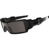 Oakley Oil Rig Men's Lifestyle Sports Wear Sunglasses - Polished Black/Warm Grey / One Size Fits All