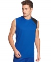 Hit the pavement in style and definite comfort with this sleeveless running t-shirt from Puma.