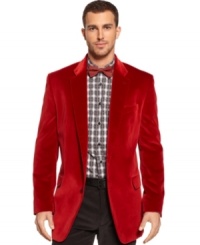 Red carpet style for the your holiday parties and beyond. This blazer from Tallia Orange is a suiting standout. Red carpet style for the your holiday parties and beyond. This blazer from Tallia Orange is a suiting standout.