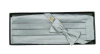Countess Mara Mens Satin Solid Cummerbund and Bow Tie Set Countess Mara Mens Satin Solid Cummerbund and Bow Tie Set