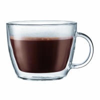 Bodum Bistro Double-Wall Insulated Glass Cafe Latte Mug, 15-Ounce, Set of 2 Bodum Bistro Double-Wall Insulated Glass Cafe Latte Mug, 15-Ounce, Set of 2