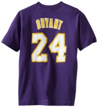 NBA Los Angeles Lakers Kobe Bryant Youth 8-20 Short Sleeve T-Shirt Game Time Flat, Small, Purple NBA Los Angeles Lakers Kobe Bryant Youth 8-20 Short Sleeve T-Shirt Game Time Flat, Small, Purple