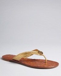 Flip for these fab Tory Burch Flats, with logo-stamped soles and stylish, snake-embossed leather, accented with subtly stylish signature logo hardware. Flip for these fab Tory Burch Flats, with logo-stamped soles and stylish, snake-embossed leather, accented with subtly stylish signature logo hardware.