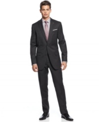 Clock in without losing your edge. This slim-fit microstripe suit from Bar III keeps your cool intact. Clock in without losing your edge. This slim-fit microstripe suit from Bar III keeps your cool intact.