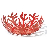 Designed by Emma Silvestris. Fruit holder colored with epoxy resin in red. Designed by Emma Silvestris. Fruit holder colored with epoxy resin in red.