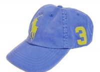 Polo Ralph Lauren Mens Big Pony Baseball Hat, Sky Blue Polo Ralph Lauren Mens Big Pony Baseball Hat, Sky Blue