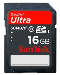 SanDisk Ultra 16 GB SDHC Class 10 Flash Memory Card 30MB/s SDSDU-016G-U46 SanDisk Ultra 16 GB SDHC Class 10 Flash Memory Card 30MB/s SDSDU-016G-U46