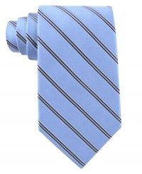 A fine stripe adds modern detail to this smooth silk tie from Nautica. A fine stripe adds modern detail to this smooth silk tie from Nautica.