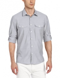 Calvin Klein Sportswear Men's Long Sleeve Chambray Voile Calvin Klein Sportswear Men's Long Sleeve Chambray Voile