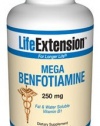 Life Extension Mega Benfotiamine 250 mg, 120 vegetarian capsules (Pack of 2)