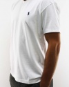 Polo Ralph Lauren Men's White Short Sleeve V-Neck T-Shirt 1250987-WHITE-Small